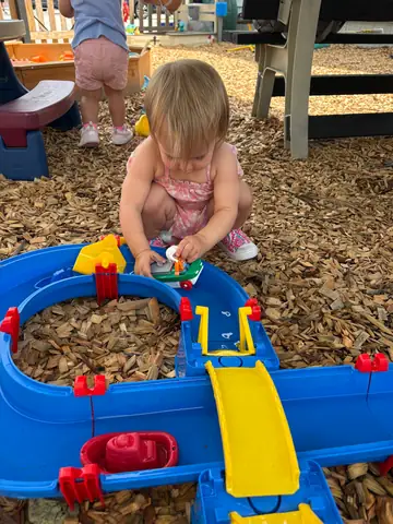 The car ramp in the yard