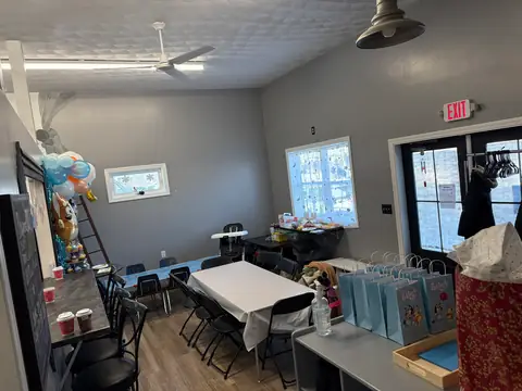 The main room looking toward the entrance
