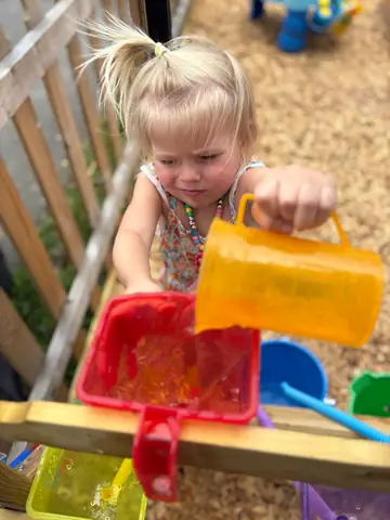 Pouring at the water table